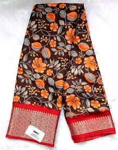 New Dola Silk Saree With Tag and attached Blouse F