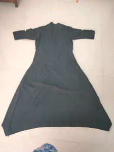 Black Middle Slit Asymmetric Top.