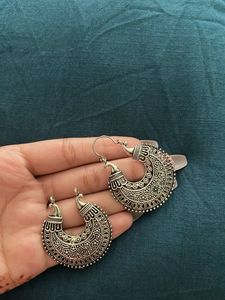 Boho Chic Silver Earrings