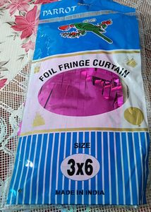 Pink Foil Fringe Curtain 3x6-pack Of 2