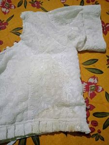 Elegant White Embroidered Blouse