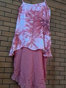 Pure Floral  Dress In Imported  Fabric