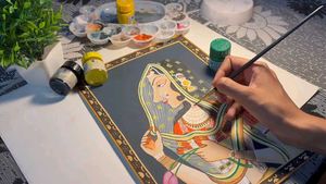 Radha Bani Thani , Indian Painting