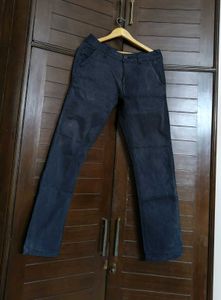 Men's Regular Fit Cotton Mix Black Trouser