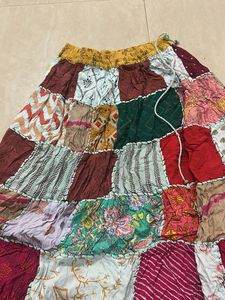Patchwork Ethnic Skirt