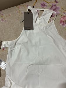Elegant Korean Style Embroidered White Top