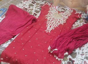 💃WOMEN PARTY WEAR SITCHED STRAIGHT DUPPATTA SET💃