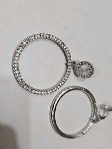 Sparkling Circle Earrings