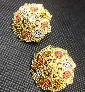 Elegant Tricolor Earrings