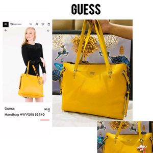 Guess yellow handbag