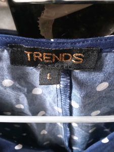 Navy Polka Dot Midi Dress