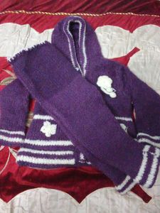 Purple Knitted Set