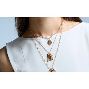 Bershka 3 Pack Pendant Charm Necklaces