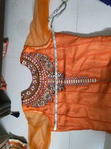 Beautiful Used Long Kurti,dont Know Material Exact