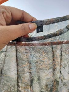 Printed Sheer Crop Top