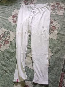 White Cotton Leggings