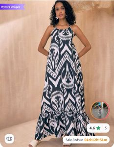 Myntra Unique Halter Maxi Dress