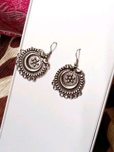 Oxidised Studs And Earrings Combo
