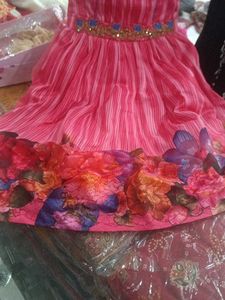 Cute Pink Floral Dress