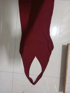 Burgundy Halter Maxi Dress