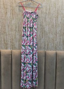 "🌸 Tropical Floral Maxi Dress – Perfect for Beach