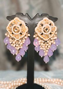 New/ Unused Lilac Drop Earrings