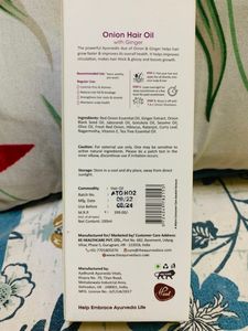 TAC - Onion Hair Oil With Ginger (Brand New)