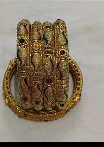 Gold Plated Bangle Set