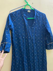 Navy Blue Kurta