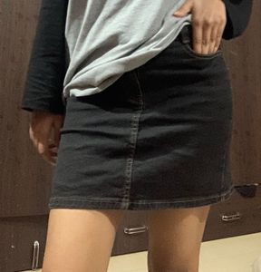 Denim Mini Skirt