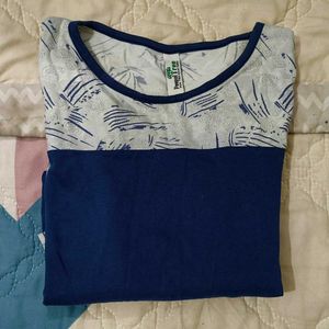 Patterned 3/4 Sleeve Top ur Body Would Never Leave