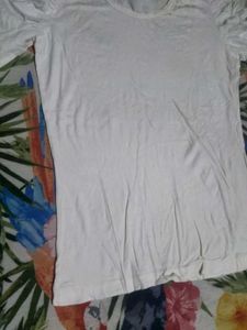 White Three-Quarter Sleeve Top