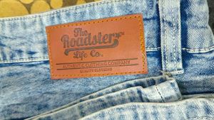 Acid Wash Blue Jeans For Men