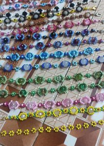 Handmade Beaded Flower Bracelets
