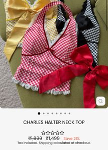 Halter Neck Padded Top