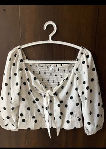 White Polka Dot