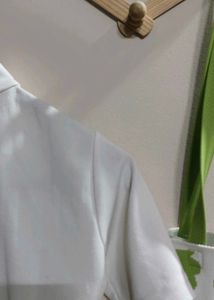 White High Neck Crop Top