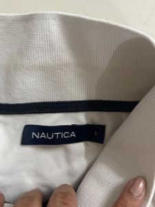 White Polo T-shirt Nautica Brand