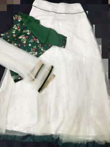 Long Skirt And Top For Girls🤍💚
