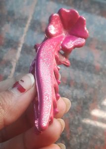 Plastic Pink Banana Claw Clip Zinc