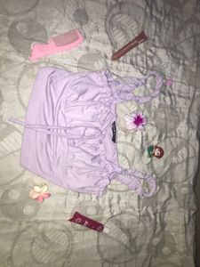 Shein Purple Crop Top