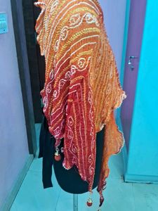 Red &amp; Orange Dupatta