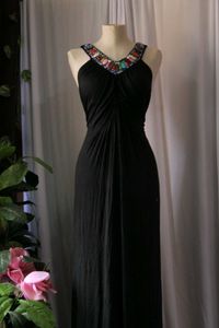 Vintage Black Maxi Dress