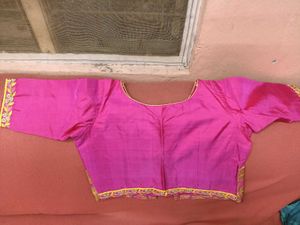 1-TimeUsedGirls Yellow&amp;Pink LehengaCholi-PattuPava