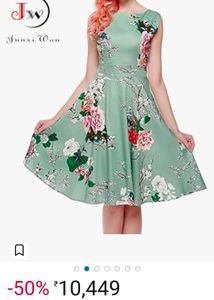 Korean A-line Floral Dress...🫰🏻
