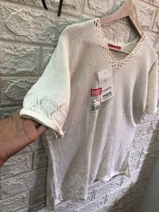 Elegant MAX Cream Knit Top🌷🥀