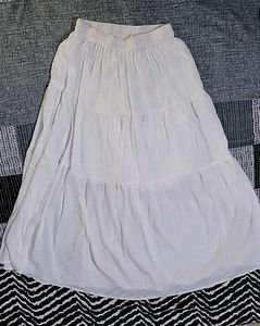 White Long Skirt