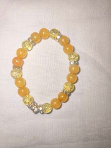 Pack of 3 Elegant Beaded Bracelets🩷💛💚