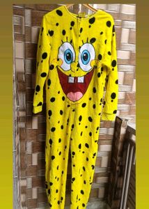 Spongebob Onesie soft woolen jumpsuit