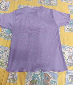 Cute Purple Top ribbed